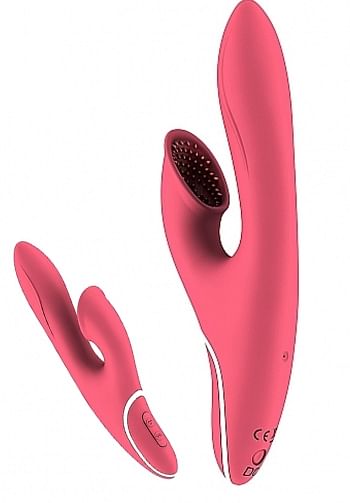 Foto mediana Vibrador conejito con succionador rosa