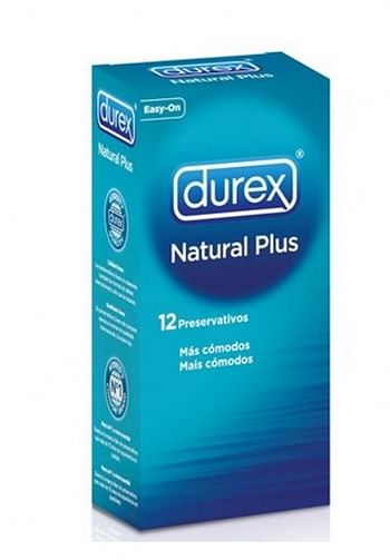 Durex natural plus 12 unidades