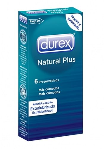Durex natural plus 6 uds