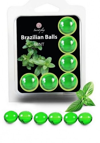 Set 6 brazilians balls menta