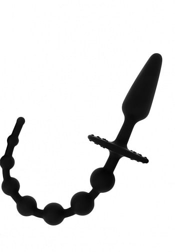 Foto mediana Ohmama plug con cadena anal 30 cm negro