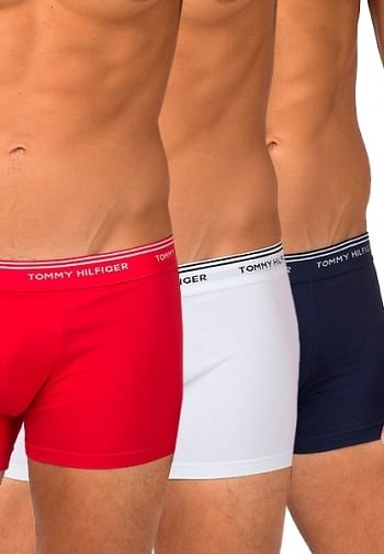 Foto mediana Pack 3 boxers rojo azul y blanco classic stretch