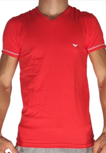 Foto mediana Camiseta Roja Emporio Armani logo