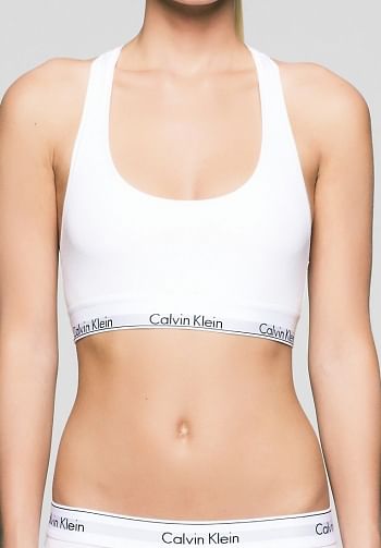 Foto mediana Bralette Calvin Klein blanco modern cotton