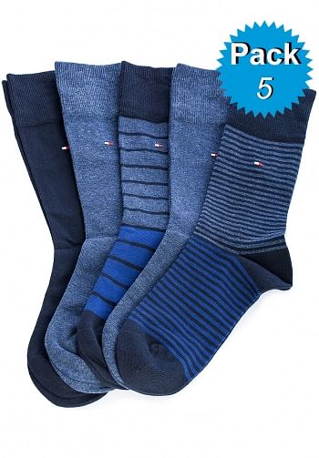 Pack 5 pares calcetines azules