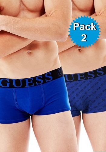 Pack 2 boxer azules liso y log