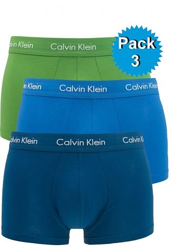 Foto mediana Boxer pack 3 cotton stretch azul y verde