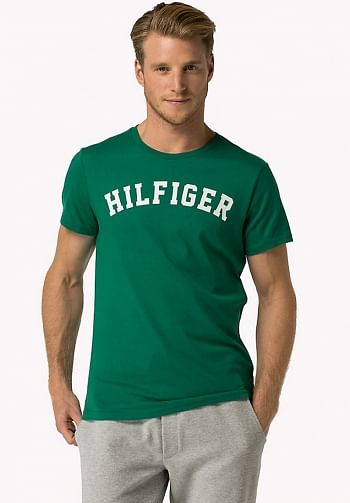 Foto mediana Camiseta verde de Tommy con logo