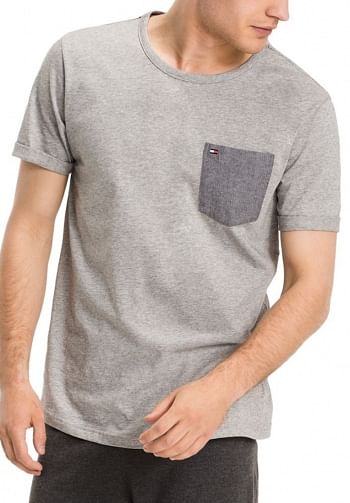 Camiseta tee pocket gris