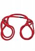 Foto pequeña Ataduras de cuerda para muecas y tobillos rojo